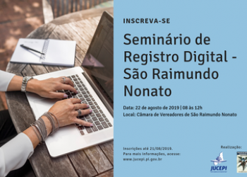Jucepi convida contadores de São Raimundo Nonato para seminário de registro digital